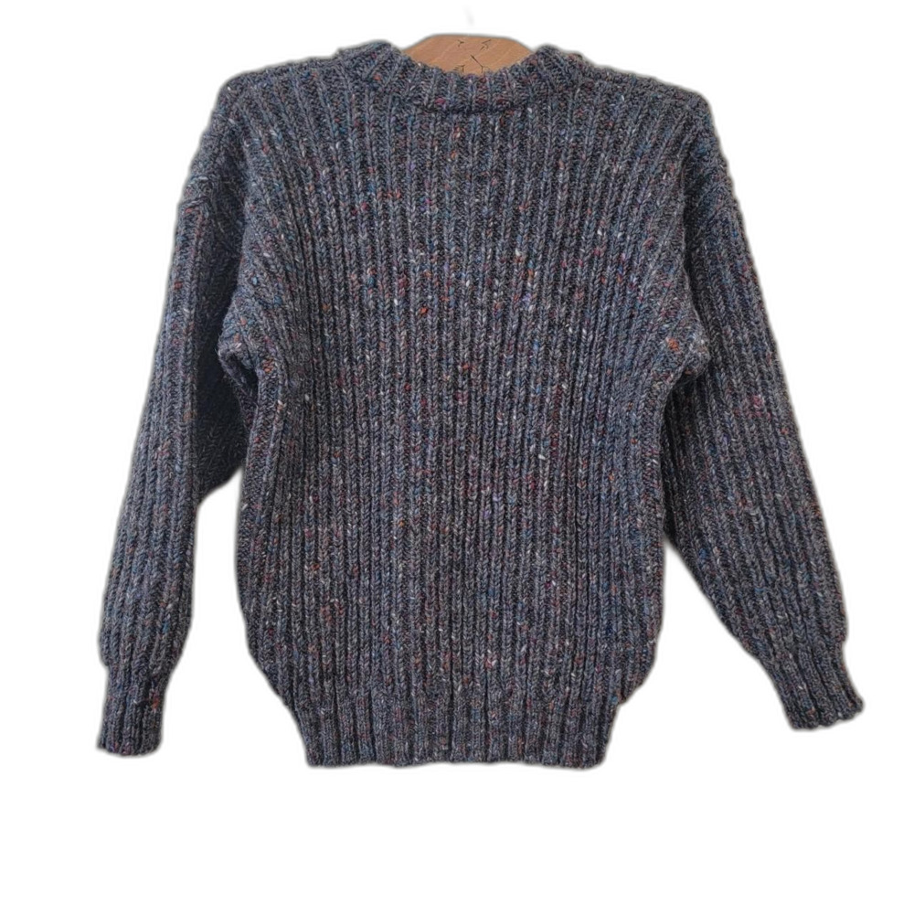 John Molloy Vintage Irish Wool Crewneck Sweater Charcoal